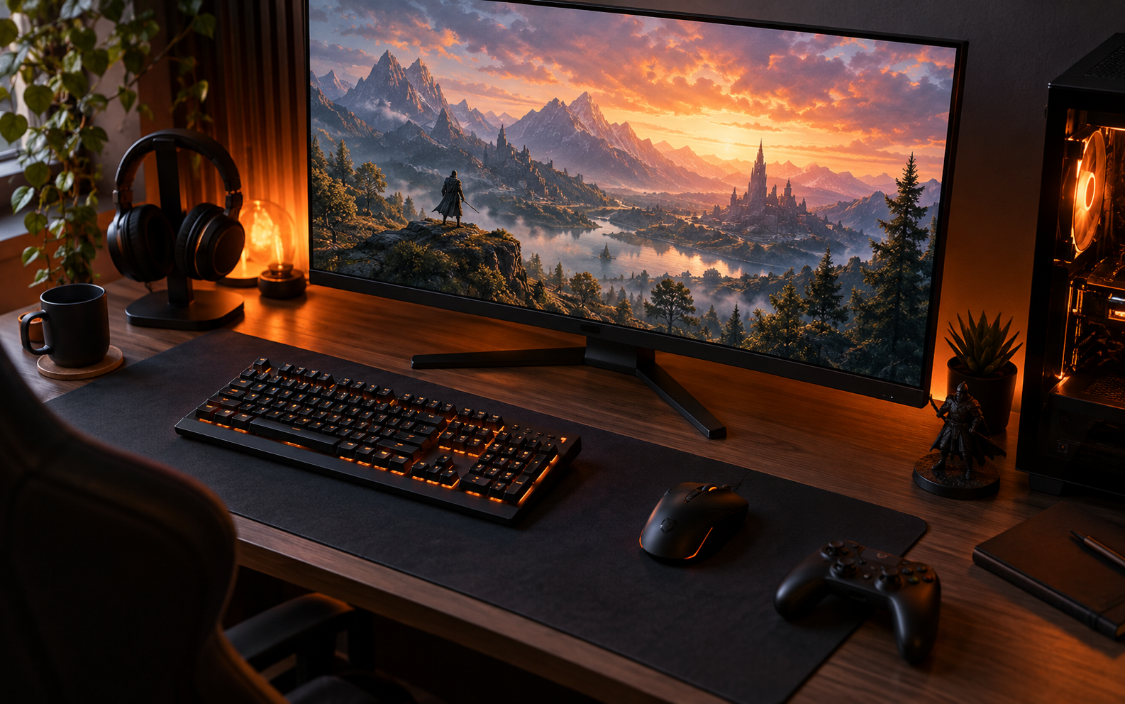 Illustrative PC gaming setup; not a screenshot of the Kinguin storefront